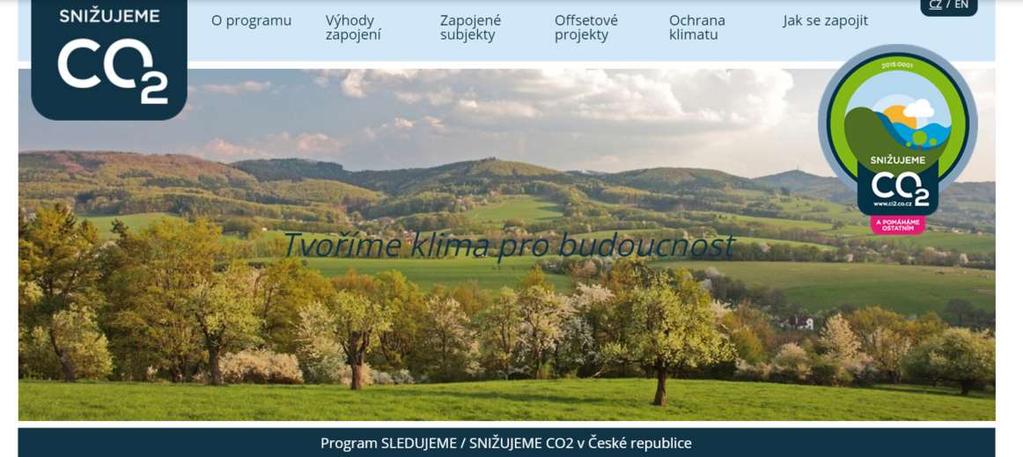 Program Sledujeme / Snižujeme CO 2