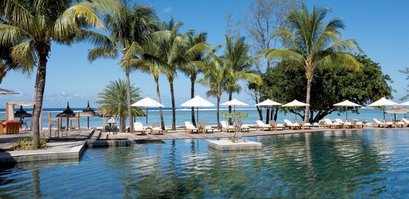 MAURICIUS Outrigger Mauritius Beach Resort ***** Předností resortu Outrigger je perfektní pláž v tyrkysové laguně Indického oceánu.