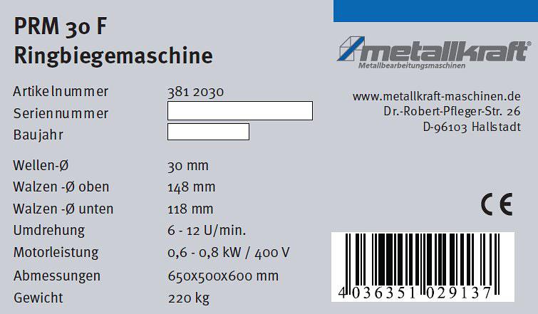 Přeprava, balení a skladování 3.1 Typový štítek Na stroji je umístěný typový štítek s následujícími údaji a označením CE (obr. 3). Obr.