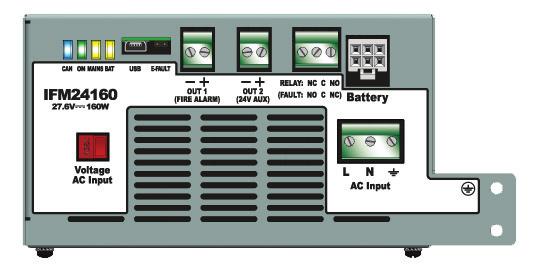 P R A E S I D I A IFM24160 Spínananý zdroj pro 4A/27V napájení systému. Je připojen na síť 230V.