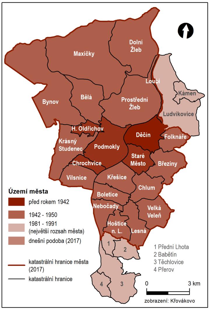 4 Geografická charakteristika města Děčín 35 (Německo Ústí nad Labem Praha), pravobřežní železnice ztrácí na významu a vznikají otázky, co s nevyužívanými prostory a objekty.