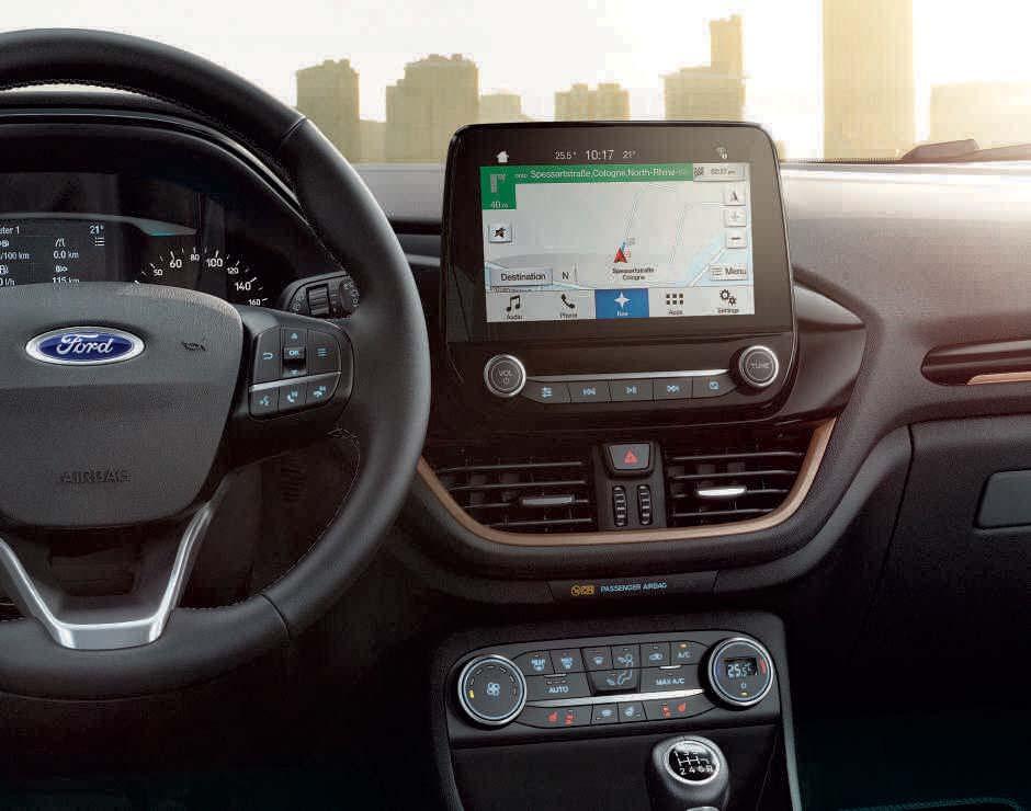 FORD FIESTA Vnitřní prvky Standardní výbava Výbava na