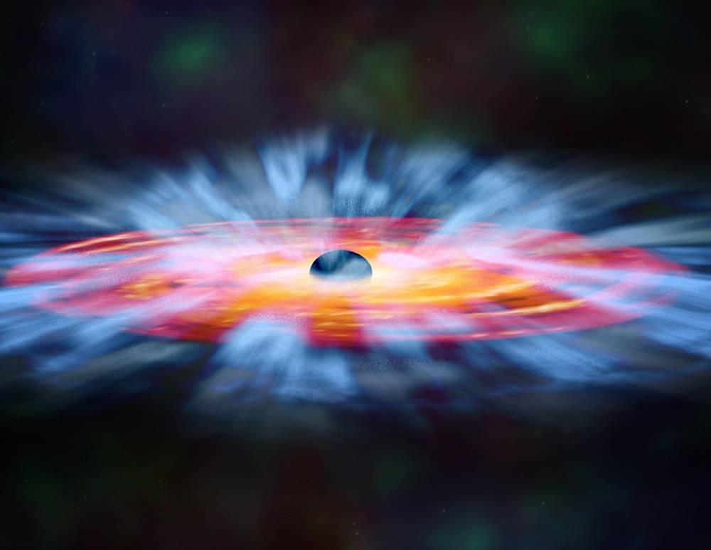 Černá díra Pokud hvězdě s počáteční hmotností od 5 ke konci života zůstane většina hmoty nebo se rychle gravitačně zhroutí zvládne gravitační síla překonat tlakové síly degenerovaných neutronů