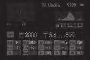 Tlačítko DISP/BACK Tlačítkem DISP/BACK se ovládá zobrazení indikátorů v hledáčku a na LCD displeji.