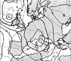 24 Mapa hladiny 850 hpa z 11. 8. z 00:00 UTC. Fig. 24.