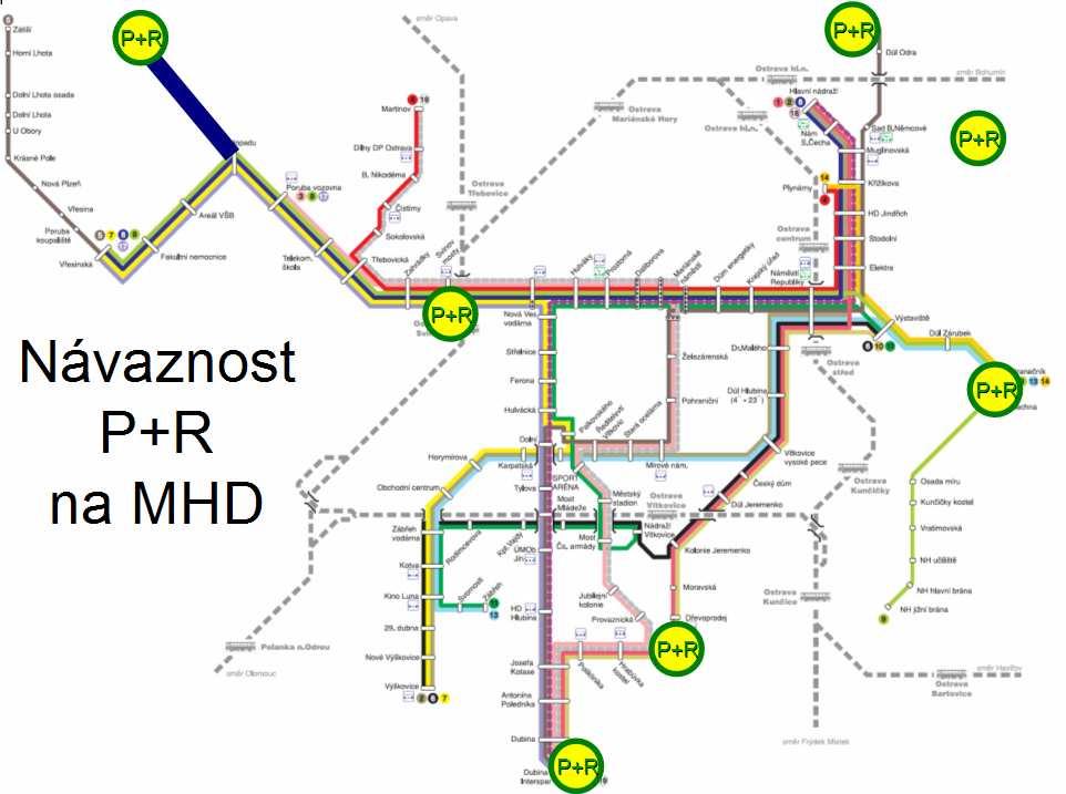 Zpracování konkrétních projektů výstavby parkovišť v konkrétních lokalitách. Zúčastněné organizace Moravskoslezský kraj, Město Ostrava, DPO, a.s., KODIS, s.r.o., správce silniční komunikace.