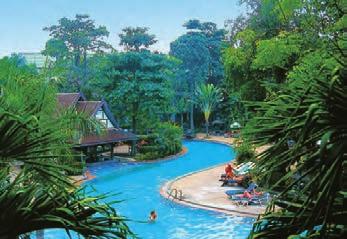 Hotel Green Park Kvalitní hotelové zázemí za dobrou cenu, rozlehlá zahrada s bazénem zajišťuje klidné strávení dovolené, přesto v dosahu centra zábavy a nákupů.