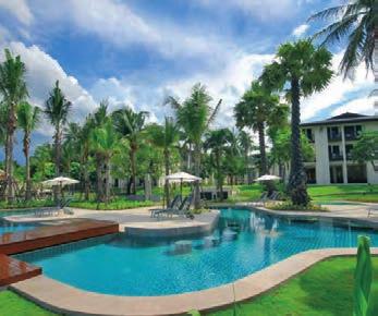 Poloha: komplex se nachází přímo u písčité pláže Lamai, obklopený zahradou s kokosovými palmami.