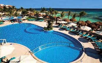 Cactus Club a Coco Café, 4 bary (lobby, plážový, u bazénu a music lounge), velký bazén, lehátka a slunečníky u bazénu i na pláži, venkovní vířivka, salon krásy, SPA a fitness centrum, lázeňské