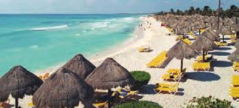 repliky některých místních památek, s polohou na písečné pláži mezi letovisky Cancún (cca 48 km) a Playa del Carmen (cca 20 km) na Riviera Maya. Letiště v Cancúnu je cca 39 km od hotelu.
