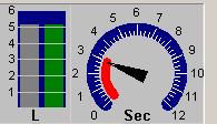zelená barva Grafika času zůstává červená do doby, než výdech dosáhne 6 vteřin.