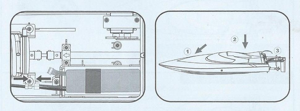 3. Connect batteries and JST plug- připojte baterie pomocí svorky 4.