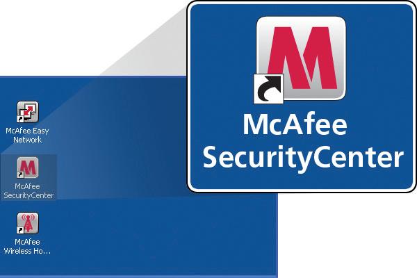 2. Klepněte na tlačítko Start, a pak postupně na Všechny programy (nebo Programy), McAfee a McAfee