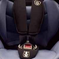 Imported Sweden Holmbergs Buckle, more attention to essential part. Full headrest and round side, comprehensive protection for baby. Five point harness system, effectively reduces crash displacement.