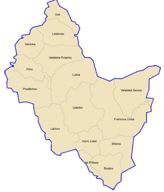 HORNOLIDEČSKO Region se nachází v oblasti střední Moravy u státních hranic se Slovenskou republikou. Mikroregion vznikl v roce 1994 jako jeden z prvních ve Zlínském kraji.