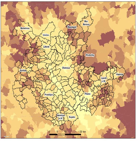 Socio-ekonomická analýza / Životní prostředí 111 a méně znamená velmi slabě ohroženou