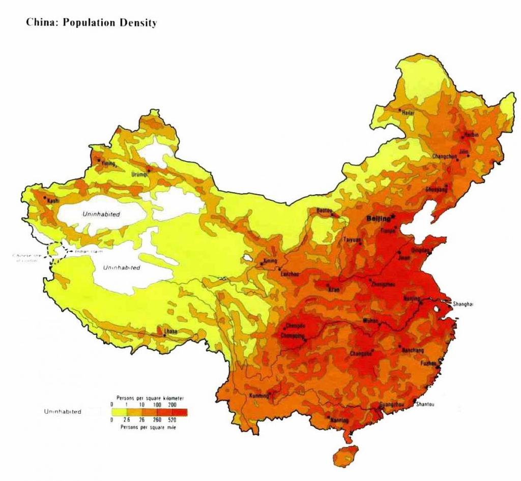 Čína Hl. město Peking Rozloha 9,6 mil.