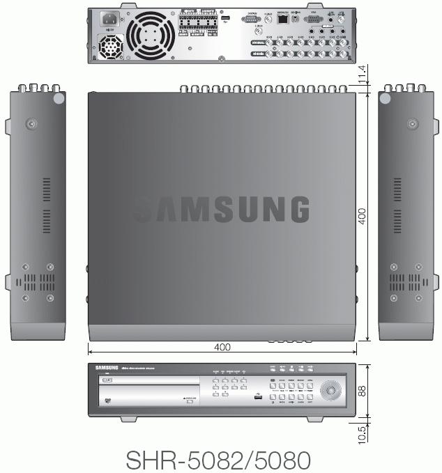 (N/P) Maximálně 3 interní HDD (HDDx3) * SHR-5080: maximálně 4 interní HDD (HDDx4) SHR-5160/5162 Komprese: MPEG4 (video) / ADPCM (Audio) Rychlost nahrávání: CIF 120 / 100 (N/P) Maximálně 3 interní HDD