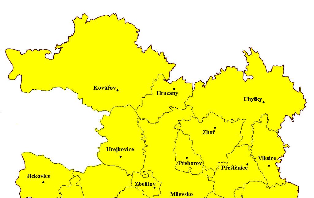 2 Mapa území Území správního obvodu ORP Milevsko zahrnuje celkem 26 obcí.