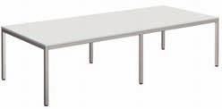 KONFERENCE stoly na samonosné rámové podnoži barva podnoží RAL 9006 hliník nebo