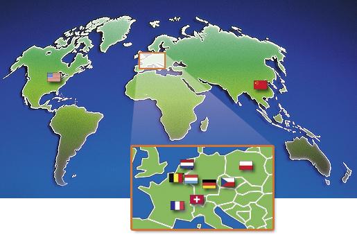 Herding celosvětově Německo Technicko-obchodní střediska: 6 Zahraniční sesterské společnosti Evropa,USA und