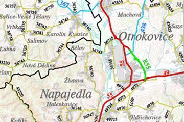 Prochází jimi následující stávající páteřní komunikace, jež jsou základem silniční sítě na území SO ORP Otrokovice: silnice I/49 Otrokovice (I/55) Zlín Zádveřice Vizovice Pozděchov (I/57), silnice