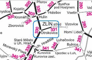 Železniční síť Základní železniční síť na území SO ORP Otrokovice tvoří následující celostátní tratě (jejich průběh je znázorněn v následujícím obrázku): trať č.