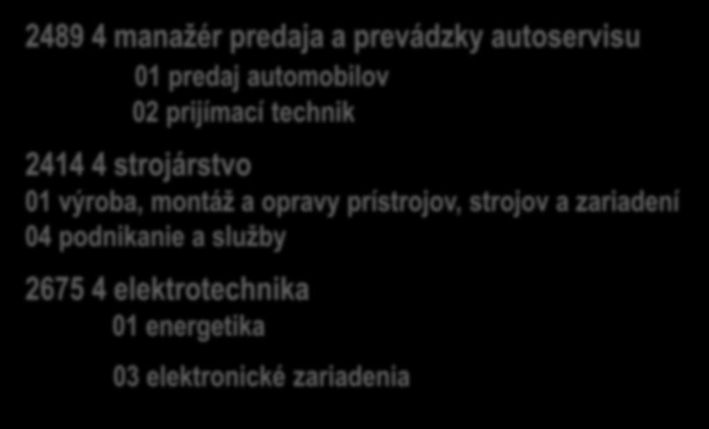 zariadenia 3-ročné učebné odbory 2487 2 autoopravár 01mechanik 02