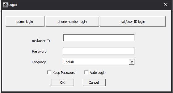Po instalaci vybereme možnost přihlášení mail/user ID login a zde zadáme stejný uživatelský účet (e-mail a