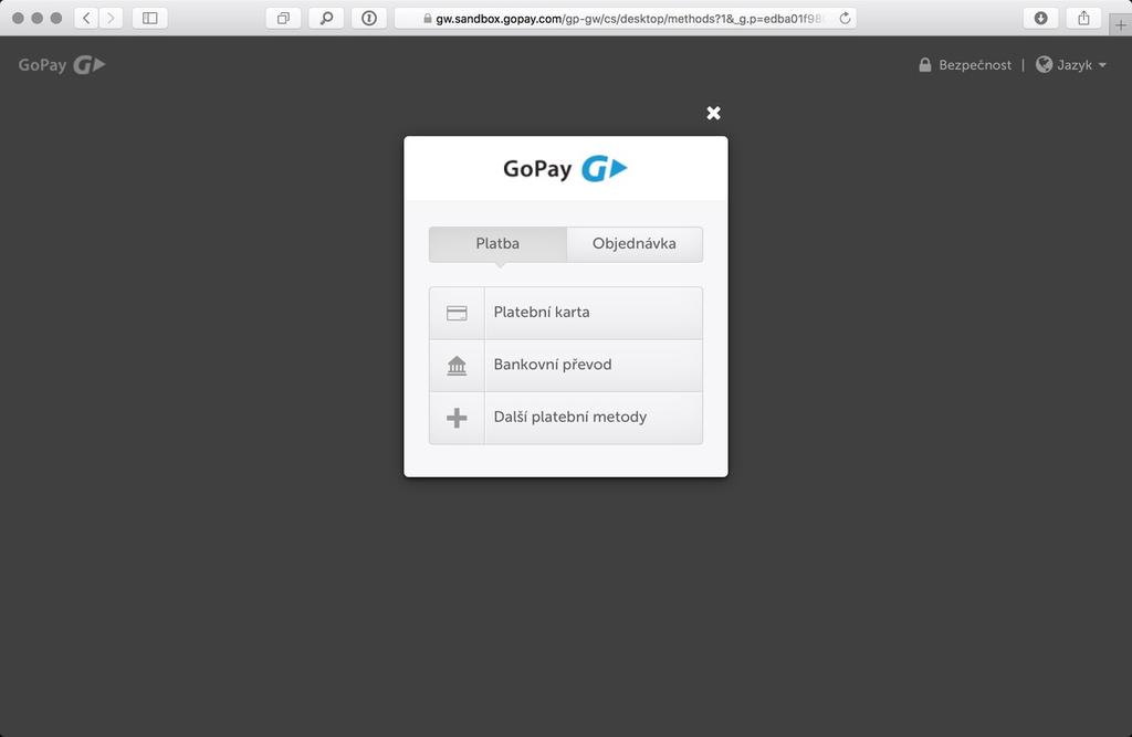 O samotnou realizaci platby se stará platební brána GoPay, kterou můžete znát i z různých e shopů a dalších služeb.