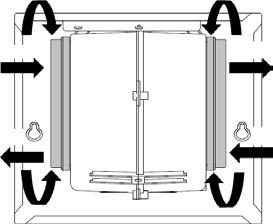 CZ Výměna filtru s aktivním uhlím. 1 Odstraňte kovové filtry tuku. 2 Vyjměte použitý filtr s aktivním uhlím. 3 Umístěte nové filtry. 4 Umístěte kovové filtry. připevnění: 1. Vložte 2.