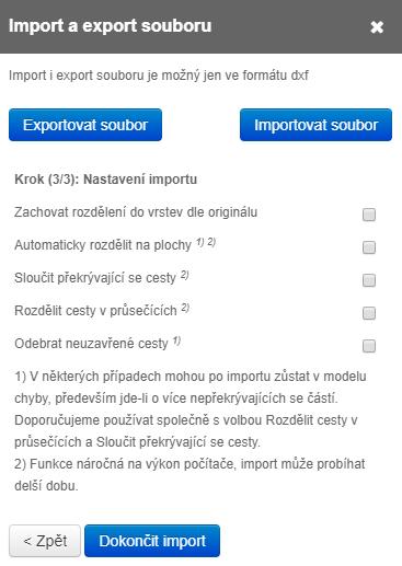 Zachovat rozdělení do vrstev dle originálu při použití této volby budou jednotlivé vrstvy importovány do samostatných vrstev. Jednotlivé vrstvy se po importu tedy nebudou ovlivňovat.