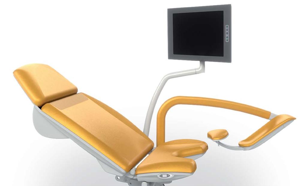 LCD monitor Širokoúhlý FULL HD monitor umožňuje zobrazení větších detailů. Výška a nastavení monitoru zaručuje lékaři správnou ergonomii práce.