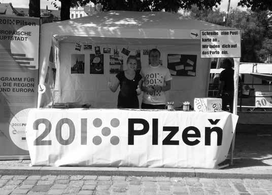 z pohledu mladých lidí. Pohlednice pak byly poprvé představeny na městských slavnostech v Regensburgu. 21. 23. června jsme projekt Zažij Plzeň!