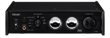 Má symetrické XLR vstupy (možno připojit firemní UD-501 nebo jiný DAC / CD player) a také nesymetrické v podobě