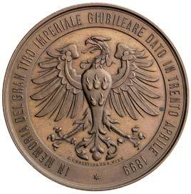 Medaile 1899 s FJI, Cu 45 mm,