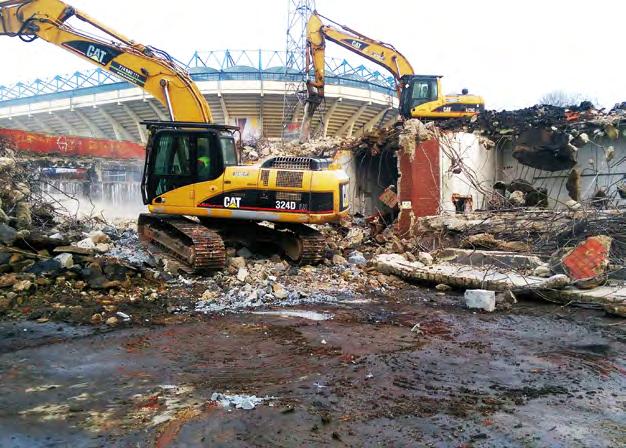 Demolice zimního stadionu