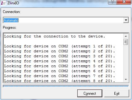 6) Pro konfiguraci vyberte nejdříve Zlinx I/O a poté položku Zlinx I/O