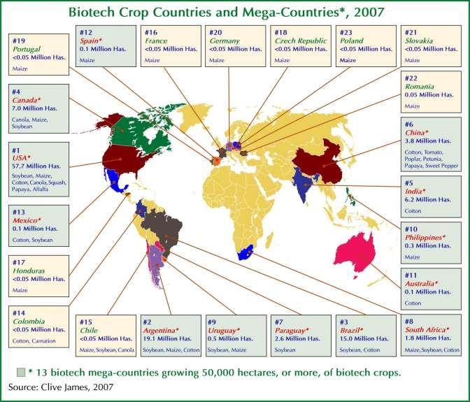 GM Crop Countries