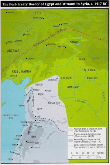 AMENHOTEP II., THUTMOSE IV. Amenhotep II. Kolísající panství a opakované rebelie (3x) v Syropalestině rebelové povzbuzení nárůstem moci Mitanni: do 9.