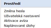 Ostatní funkce systému 5.5. Možnosti úprav nastavení prostředí SpS Tato kapitola popisuje, jak si lze uživatelsky nastavit prostředí SpS.