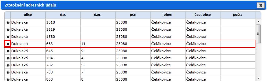 Ztotožnění subjektů Po výběru je kontaktní údaj subjektu ve formuláři pro evidenci doručeného dokumentu zobrazen needitačně. Obr 137.