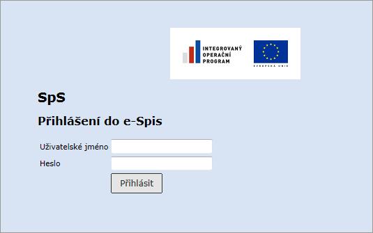 Otevření aplikace 2.1. Přihlášení do SpS Aby SpS fungovala, musí být nejprve spuštěn prohlížeč Internet Explorer nebo Mozilla Firefox.
