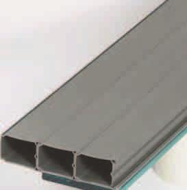 Materiál: PVC. Ur eny k vedení kabel v betonových podlahách. Protahovací kanály lze vzájemn spojovat. Délka 2 m.