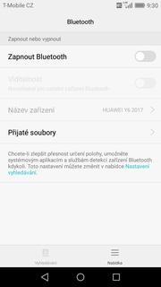 32 z 37 Zapnutí Bluetooth a párování zařízení