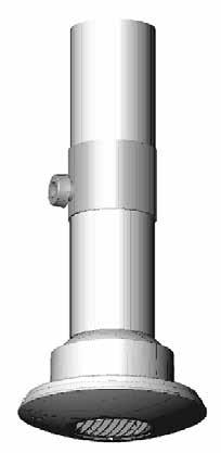 Větší modely tj. ICON30 a ICON60 lze montovat dvěma způsoby. Při zapuštěné montáži je třeba vyvrtat otvor D160 mm (pro ICON30) a D190 mm (pro ICON60). V obou případech minimálně do hloubky 60 mm.