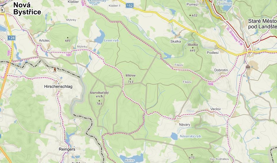 Obrázek 8: Mapa okolí kopce Větrov 25 Obrázek 9: Počet průmyslových provozoven IPPC v krajích ČR a podíl