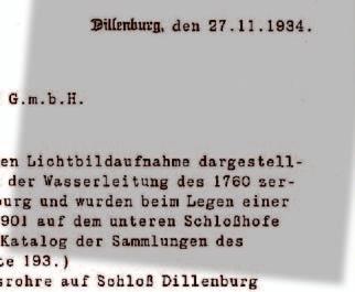 Železné roury vodovodního potrubí na zámku Dillenburg byly poprvé zmíněny v roce 1455 v inventárním účetnictví