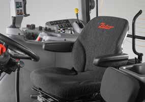 prostředí. Zákazník si může vybrat mezi 2 typy sedačky řidiče - s mechanickým nebo pneumatickým odpružením.