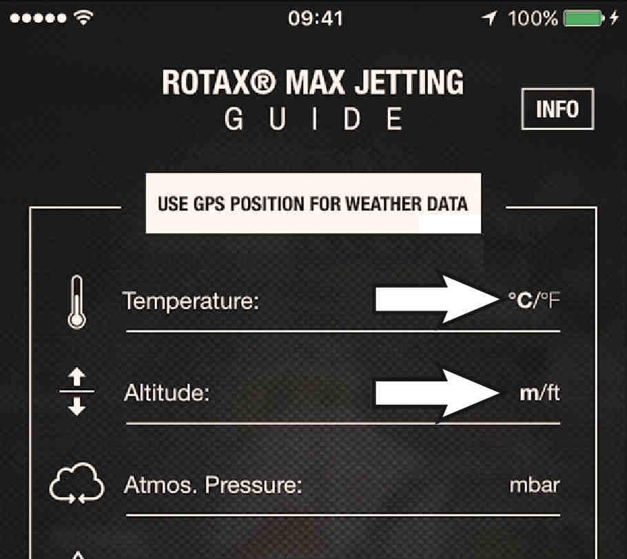 Návod k použití ROTAX 125 MAX evo, Junior MAX evo, Mini MAX evo, Micro MAX evo Manuální nastavení: 1.